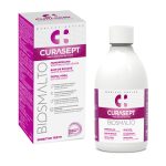 Curasept Biosmalto mouthwash for sensitive teeth, caries, abrasion and erosion protection